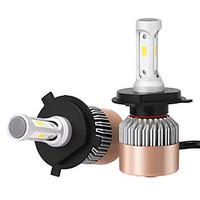 H4 36W/pcs 7200LM LED Headlight KIT HIGH LOW Beam Replace Halogen Xenon CSP LED Headlights LED Headlight Bulbs with 2 Pcs of Conversion Kits 36W 3600