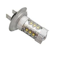 H7 Car White 80W Integrated LED High Performance LED 6500-7000 Fog Light