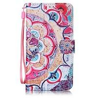 Half Flower Painted PU Leather Material of the Card Holder Phone Case Foramsung GalaxyA32016 A52016