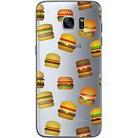 Hamburger TPU Soft Back Cover Case for Samsung Galaxy S6 S7 edge Plus