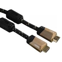 hama premium hdmi cable with ethernet plug plug ferrite metal 075 m