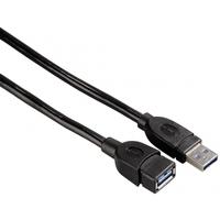 Hama Gold-plated Shielded Black USB 3.0 Extension Cable (1.8m)