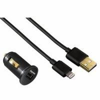 Hama Piccolino Car Charger 5V/2.4A and Lightning Cable (Black)