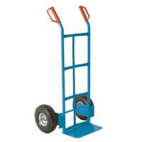 HANDTRUCK W/TUBULAR STEEL CROSSBARS BLU