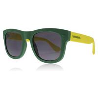 havaianas paraty l sunglasses green yellow qpny1 52mm