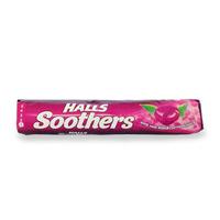 halls soothers blackcurrent juice sweets 45g