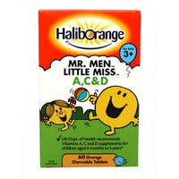 Haliborange Vitamins A, C & D Orange Chewable Tablets (60)