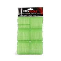 hair tools jumbo velcro rollers green 61mm