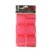 hair tools jumbo velcro rollers red 70mm