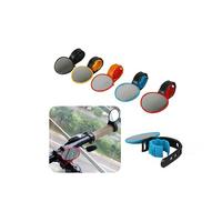 Handlebar Rubber Rearview Mirror - 1 or 2, 5 Colours