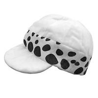 Hat/Cap Inspired by One Piece Trafalgar Law Anime Cosplay Accessories Hat White / Black Polyester Male