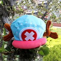 Hat/Cap Inspired by One Piece Tony Tony Chopper Anime Cosplay Accessories Cap / Hat Blue / Pink Velvet Male