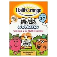Haliborange Mr. Men Omega-3 & Multivitamins 7 X 5 Mini Packs
