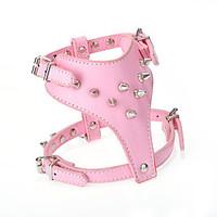 Harness Adjustable/Retractable Studded Rock Music PU Leather