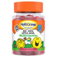 Haliborange Mr. Men Little Miss Multivitamin Strawberry Softies 30\'s