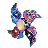 Hand Spinner Fidget toy especially Hand Spinner Fidget 4 wings bling Rainbow Camouflage Multi-Color Graffiti Fidget Toys Finger