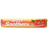 halls soothers peach raspberry