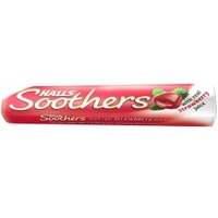 halls soothers strawberry 45g