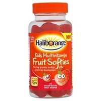 HalibOrange Kids Multivitamin Fruit Softies 30 Strawberry Fruit Shapes