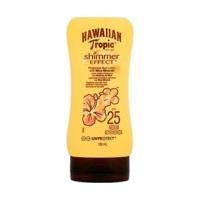 hawaiian tropic shimmer effect protective sun lotion spf 25 180 ml