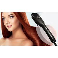 Hair Straightening Brush with LED Display