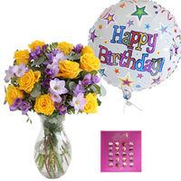 Happy Birthday Gift Set - flowers