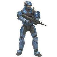 Halo Reach Series 3 Spartan Military Police Custom Male Blue Action Figure