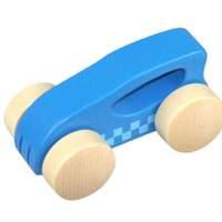 hape wooden little auto blue