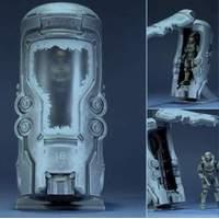 halo 4 series 1 frozen master chief in cryotube deluxe figure