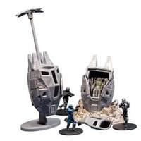 Halo Micro Ops ODST Drop Pods debris base drag chute Buck and 2 ODSTs
