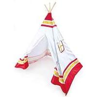 hape teepee tent red