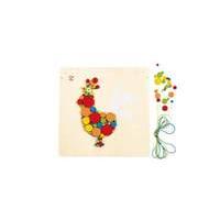 hape rooster mosaic craft