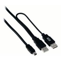 Hama Mini USB 2.0 Y-Cable, 1m (00039748)