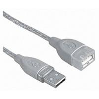 hama usb 20 extension cable shielded grey 18m 00045027