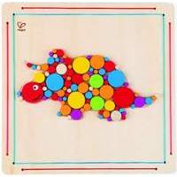 Hape Crafts - Triceratops Mosaic Do-it-Yourself Fun (DIY) Toy