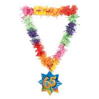 hawaii lei tinsel happy 65th