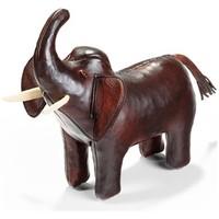 Handmade Leather Elephant - Miniature