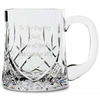 Half Pint Crystal Tankard Customised