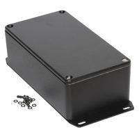 Hammond 1590BBSFBK Diecast Enclosure Flanged Base 120 x 94 x 42 Black