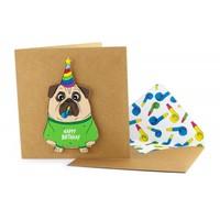 Happy Birthday Podgy Pug Card