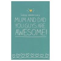 Happy Anniversary Mum & Dad Card