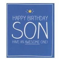 Happy Awesome Birthday Son Card