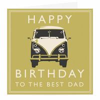 Happy Birthday Camper Dad Card