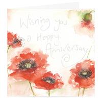Happy Anniversary Poppy Card