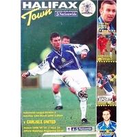 halifax town v carlisle utd division 3 13th march 1999