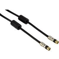 Hama 5m TV Aerial Cable Black