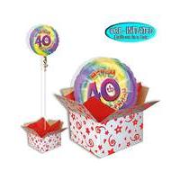 Happy 40th Birthday Balloon In A Box