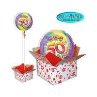 Happy 50th Birthday Balloon In A Box