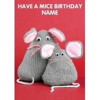 Have A Mice Birthday - Knit and Purl