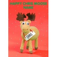 Happy Chris Moose | Personalised Christmas Card